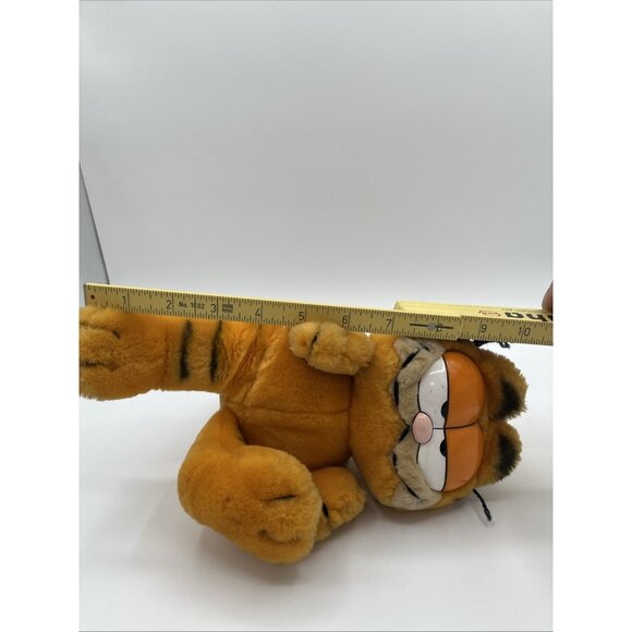 Vintage Garfield Cat Plush Stuffed Animal W/ straw hat Hawaiian Dakin 1978,1981 - Picture 13 of 13